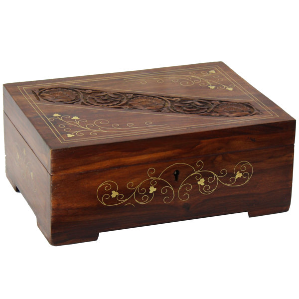 Carved Wood Box Wayfair