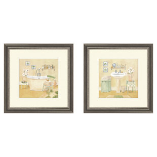 Master Bedroom Paintings Wayfair Bath Master 2 Piece Framed Painting Print Set