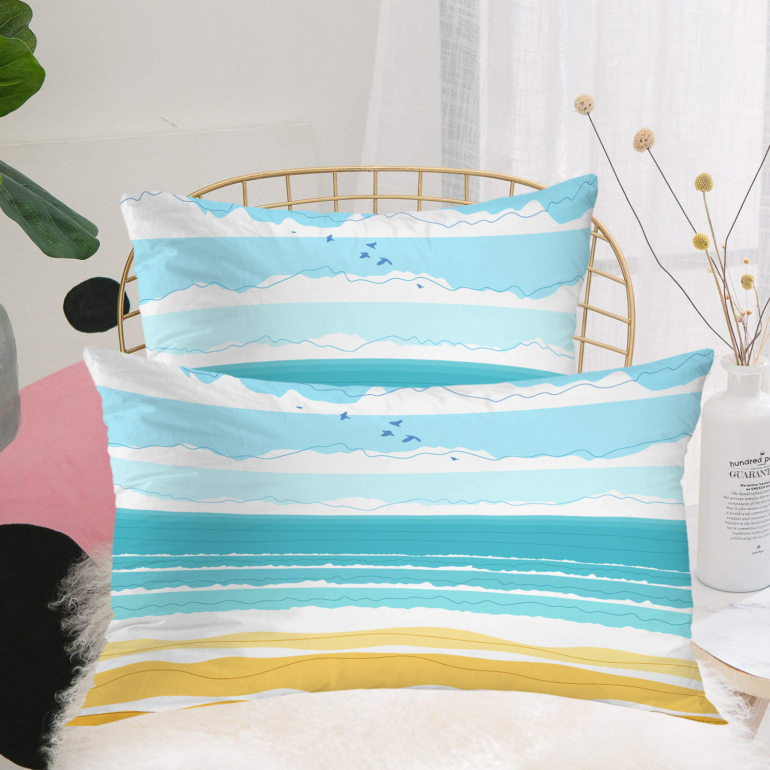 seashore pillow covers