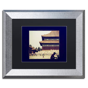 Trademark Art White Plaza By Philippe Hugonnard Framed Photographic Print Wayfair