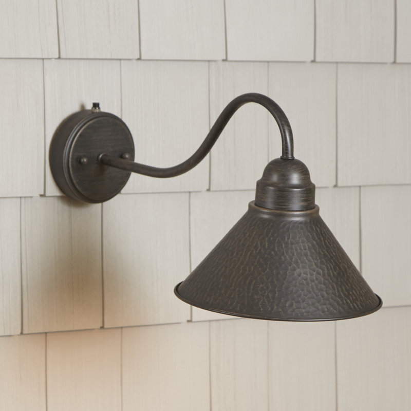 Laurel Foundry Modern Farmhouse Gaye Outdoor Barn Gooseneck Light