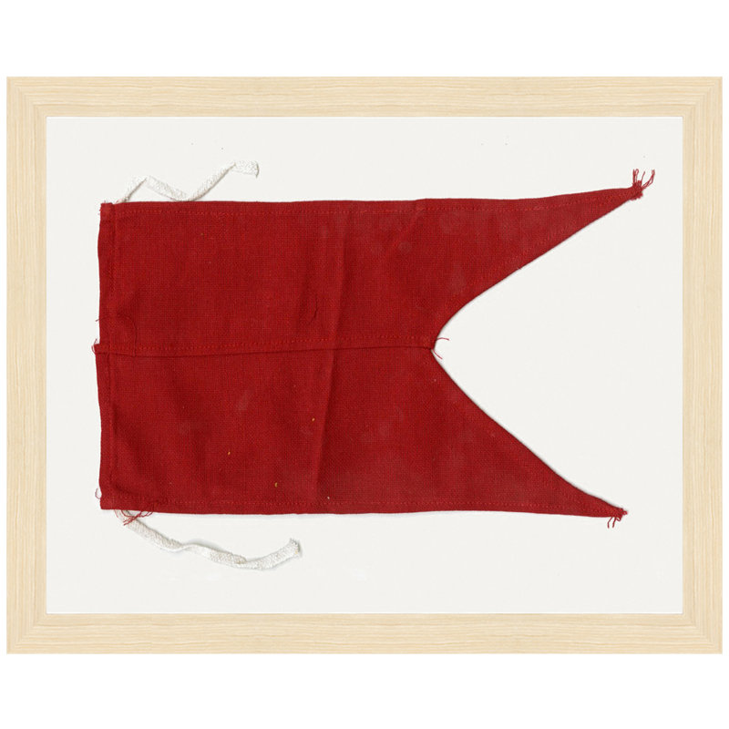 Winston Porter Letter B Cloth Nautical Alphabet Flag Framed Graphic Art On Canvas Wayfair