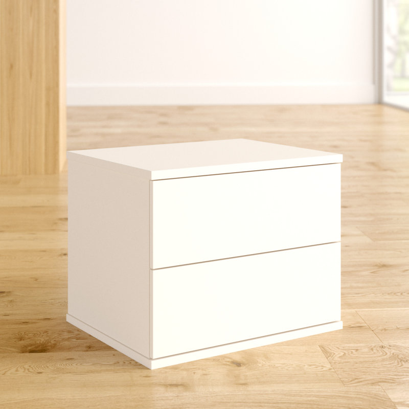 Zipcode Design Northborough Bedside 2 Drawer Nightstand Reviews Wayfair