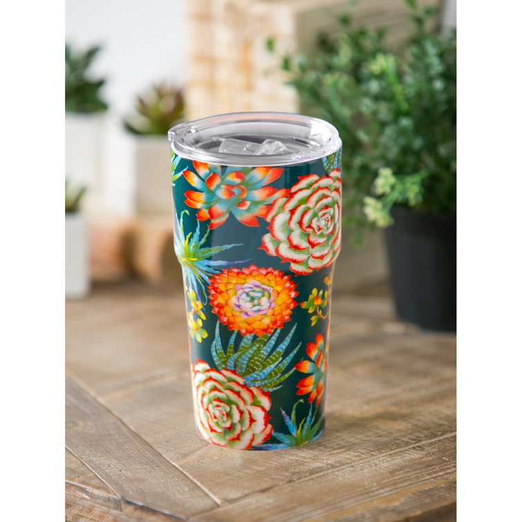 Cypress Succulent Toss 13 Oz Travel Tumbler Wayfair