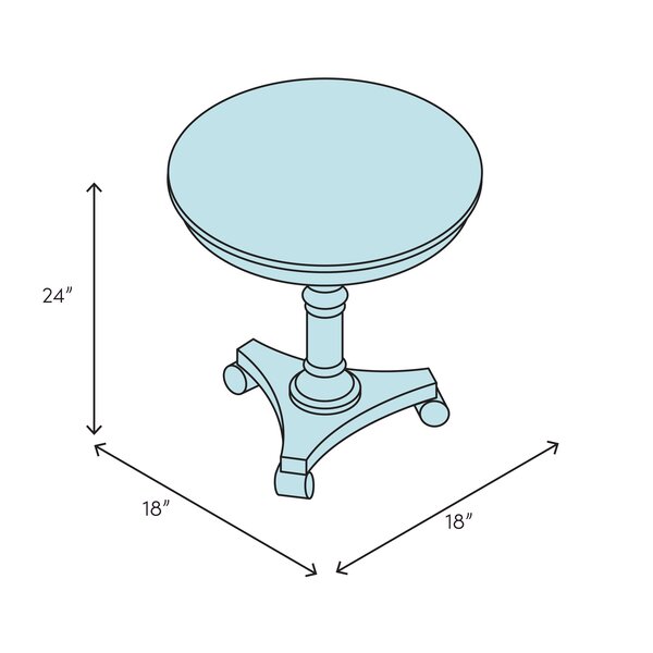 Brayden Studio Dulles Pedestal End Table Reviews Wayfair