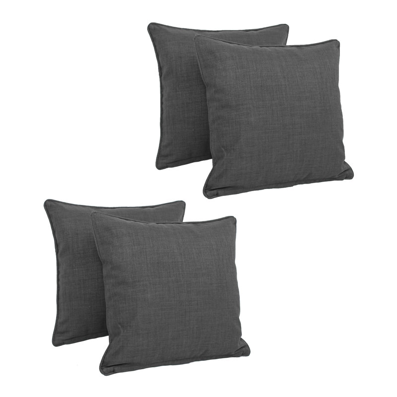 Indoor/Outdoor Throw Pillow Color: Cool Gray
