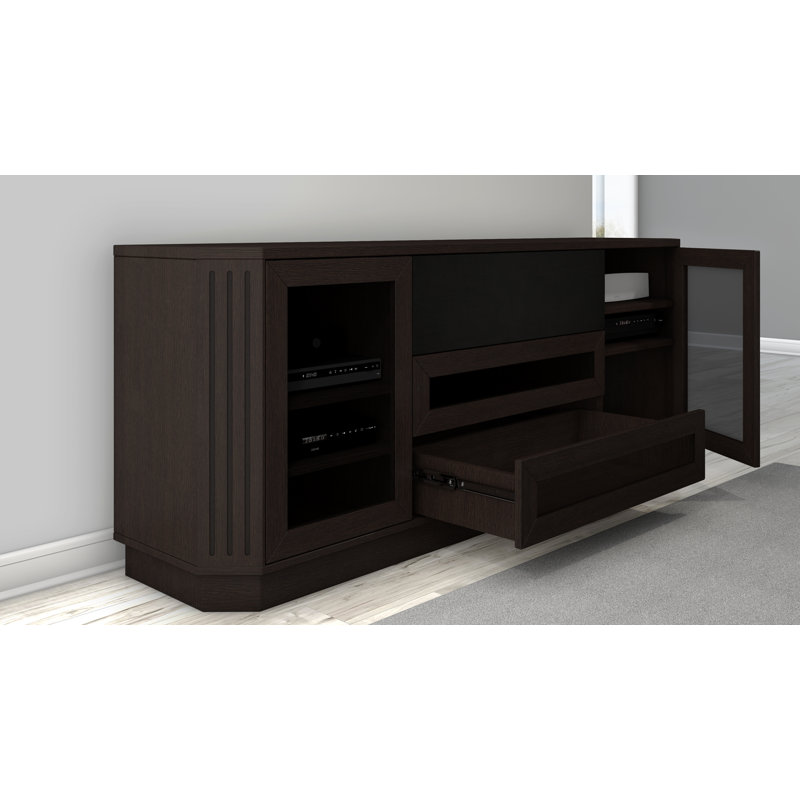 The Freestanding Lasker Tv Stand And The Cabrini 2 2 Floating Panel Is An Elegant Choice For Your Contemporary Space The Stand Tv Panel Tv Wall Wall Tv Stand