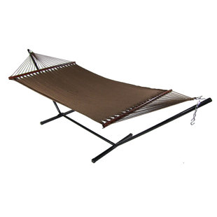 Go to store & view more images Wessels Large 2 Person Rope Hammock with Stand by Breakwater Bay