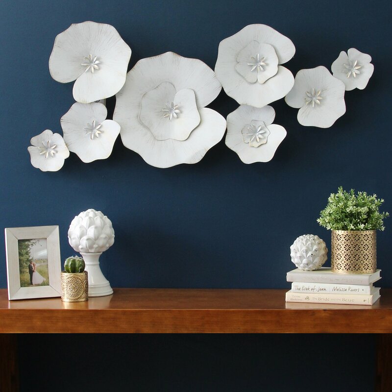 Floral Wall decorations - Lily Pad Metal Wall Décor