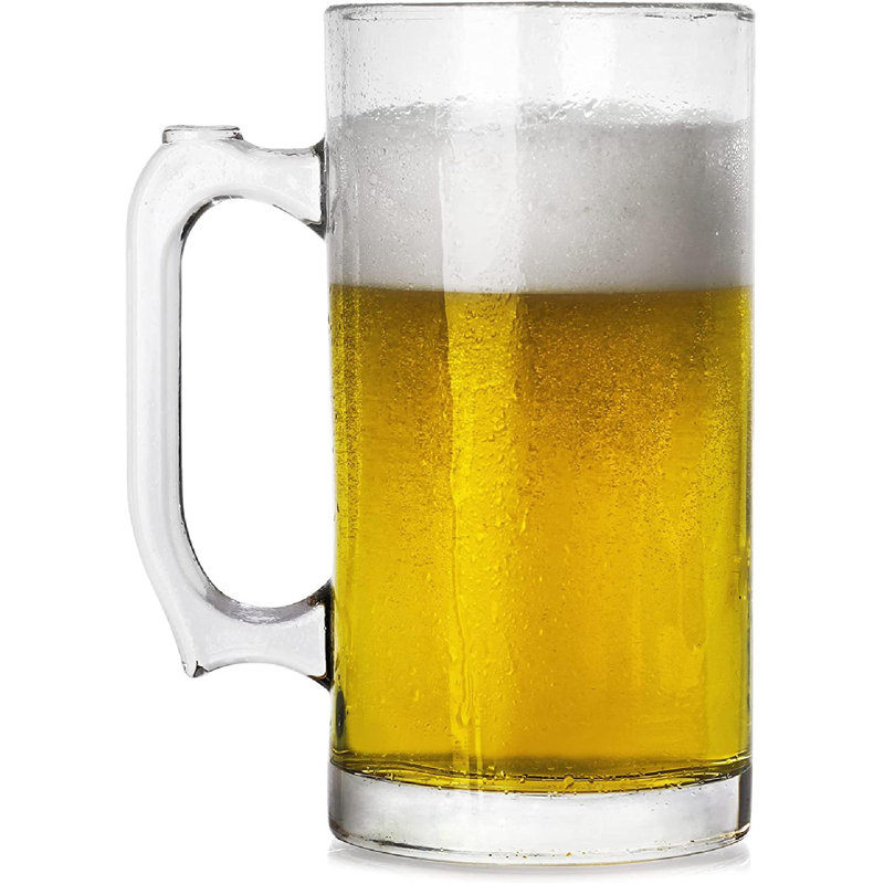 ZWISSLIV Style Extra Large Beer Mug Large Glass Mugs With Handle One