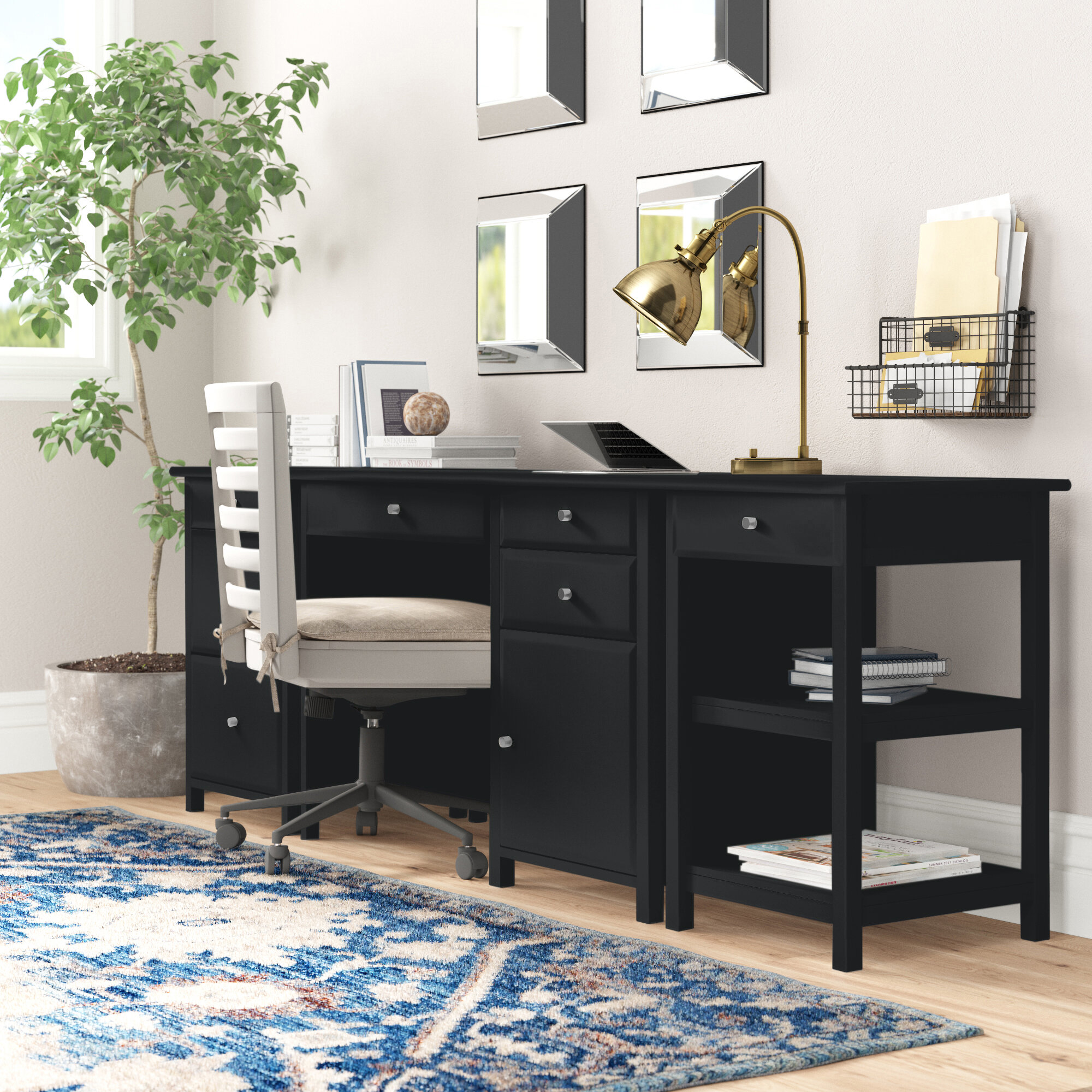 Three Posts Gifford Home Office Executive Desk Reviews Wayfair