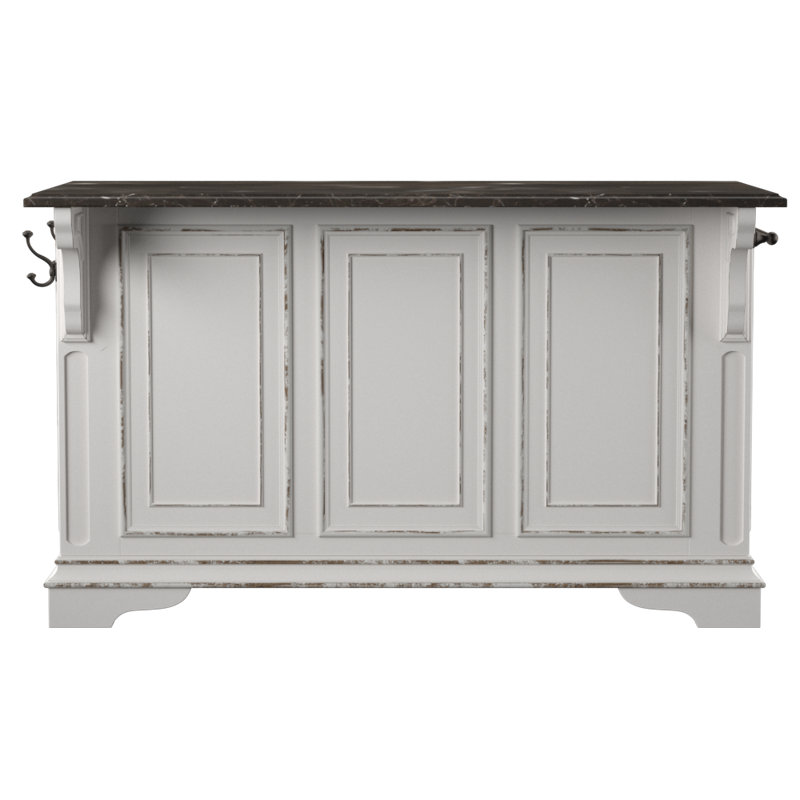 Lark Manor Tiphaine Kitchen Island With Granite Top Reviews