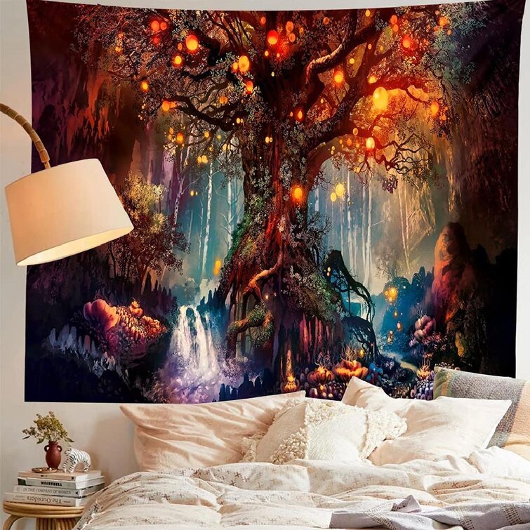 Ours Brun joue River Tapestry Indian Wall Hanging Dorm Home Decor Couvre-lit
