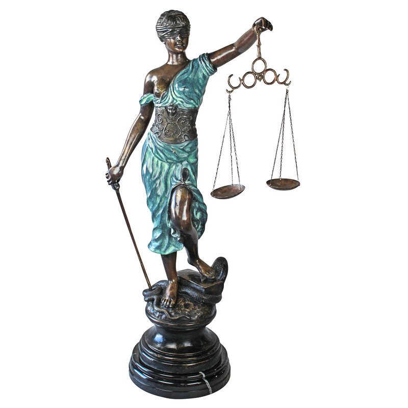 Themis Blind Justice Cast Bronze Statue