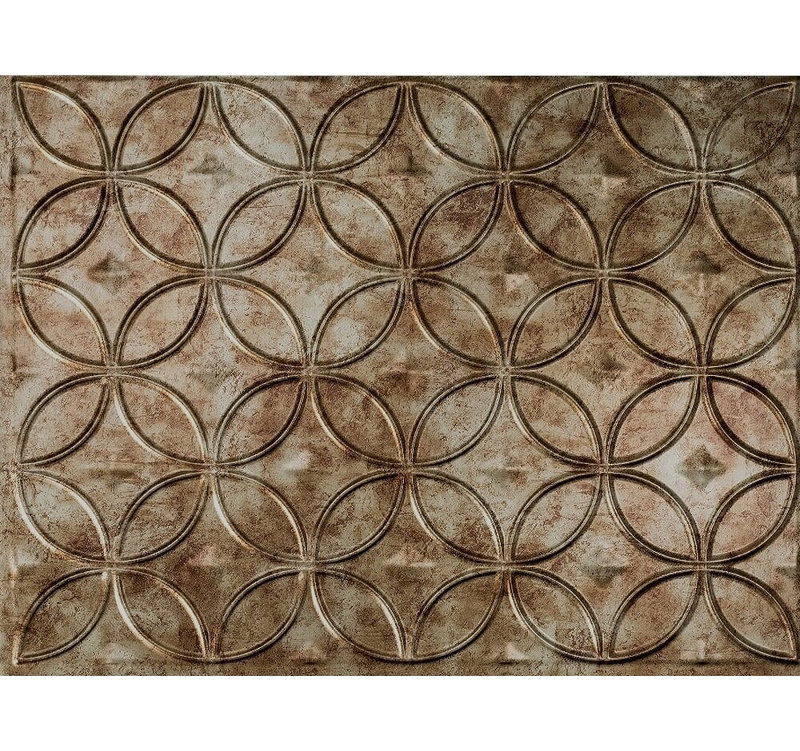 Retroart Celestial Backsplash Wall Paneling 18 X 24 Field Tile In Bermuda Bronze Wayfair