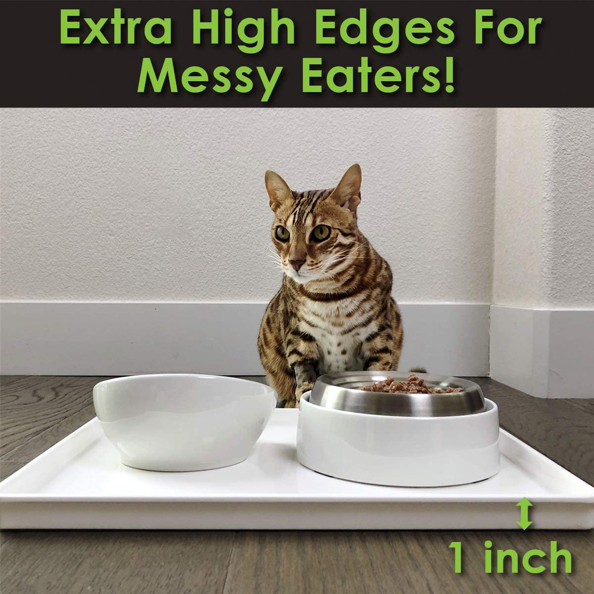 large cat feeding mat
