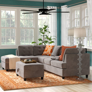 Feagin Sectional With Ottoman by Winston Porter Design