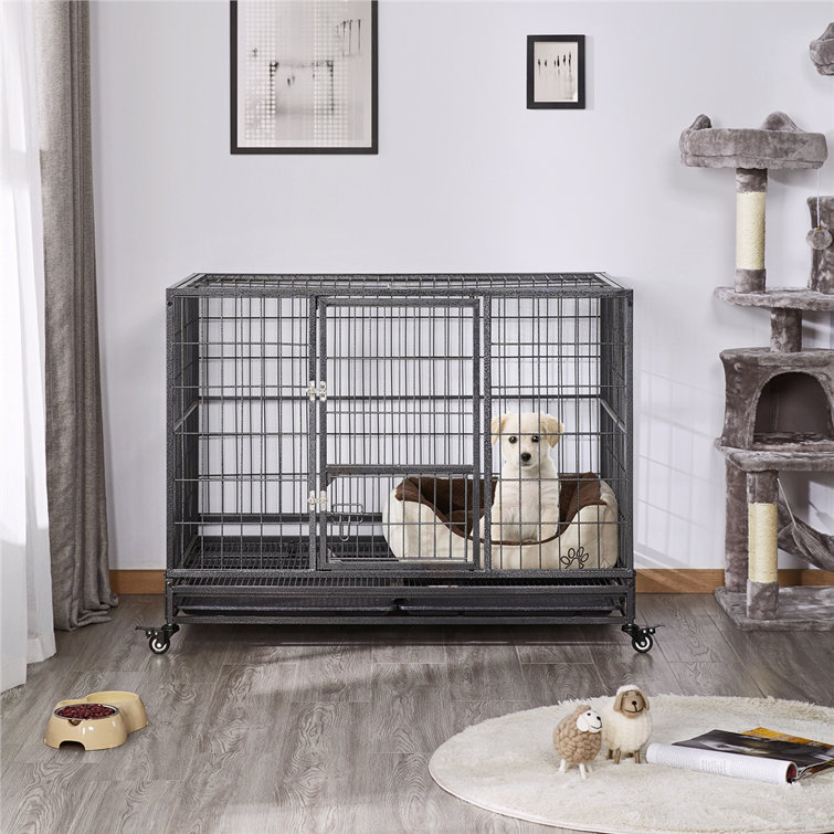 rolling dog crate