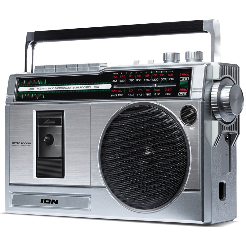 Ion Retro Rocker Portable Boombox With Bluetooth Reviews Wayfair