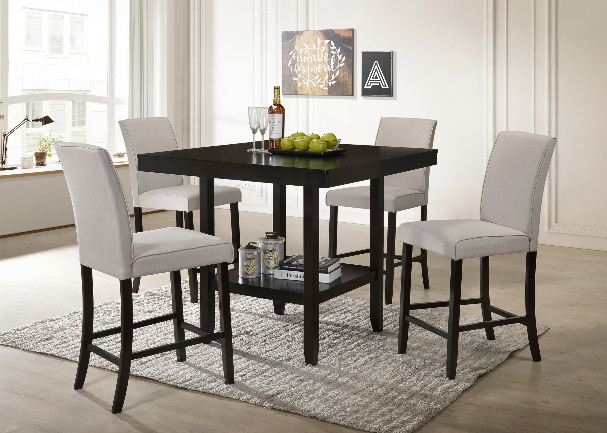 Keefe 5 Piece Solid Wood Dining Set Reviews Joss Main