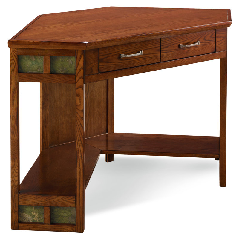 Charlton Home Jablonski Solid Wood Corner Desk Reviews Table Wayfair Jablonski Solid Wood Corner Desk