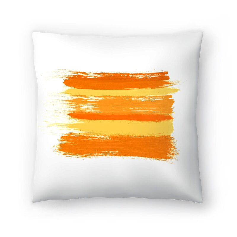 East Urban Home Wash Over Me Yellow Throw Pillow Wayfair