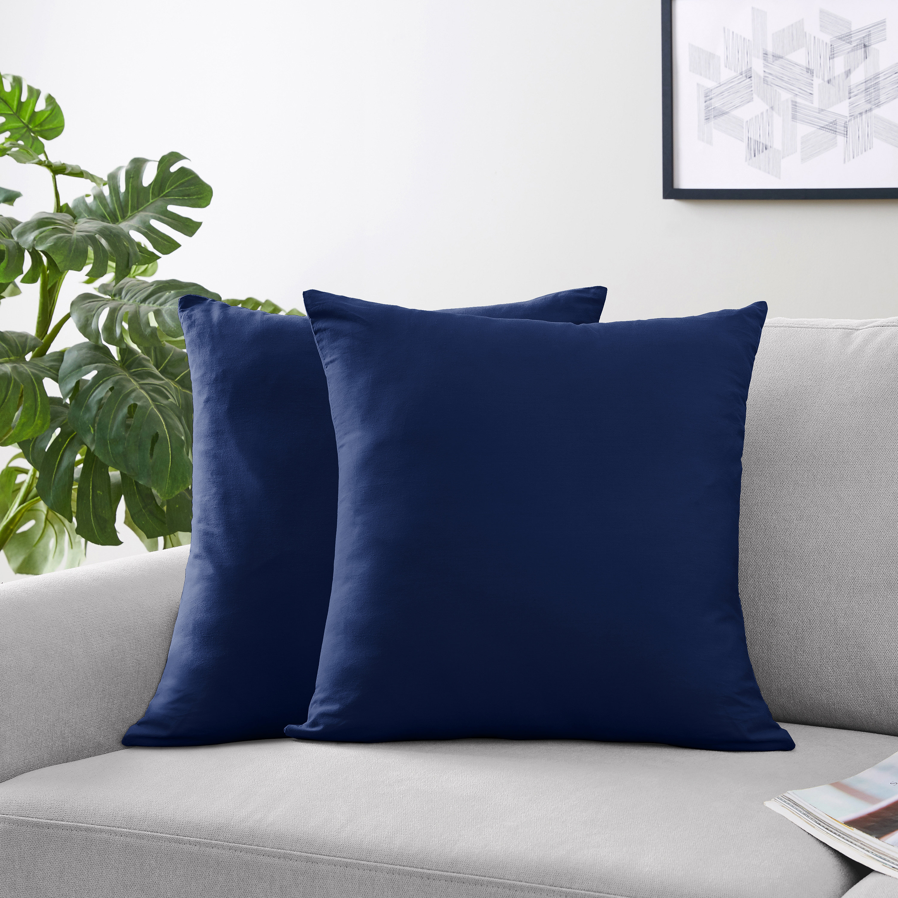 navy blue accent pillow