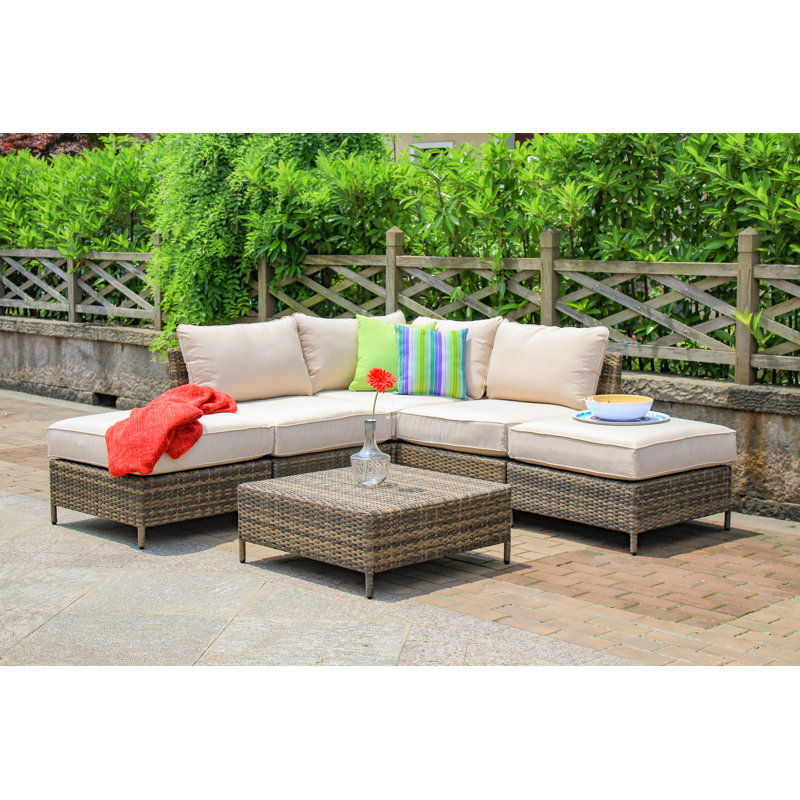 Beachcrest Home Sophie 6 Piece Sectional Seating Group With