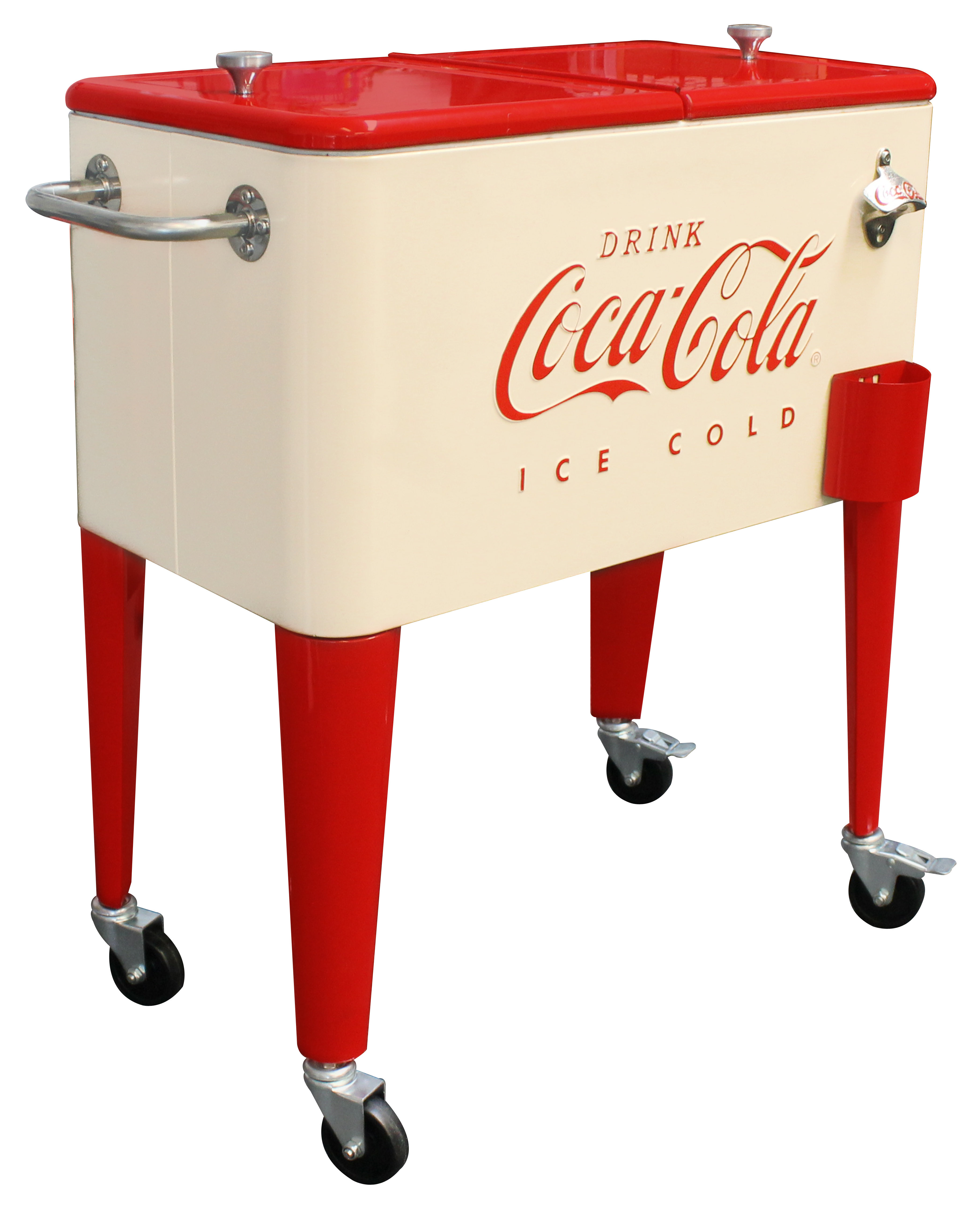 pepsi cola cooler on wheels