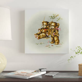 Winston Porter Teddy Bears Picnic 2 Acrylic Painting Print On