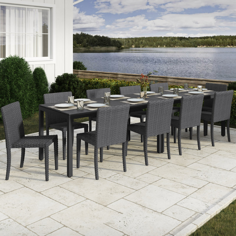 Rosecliff Heights Killingworth 12 Piece Outdoor Dining Set ...
