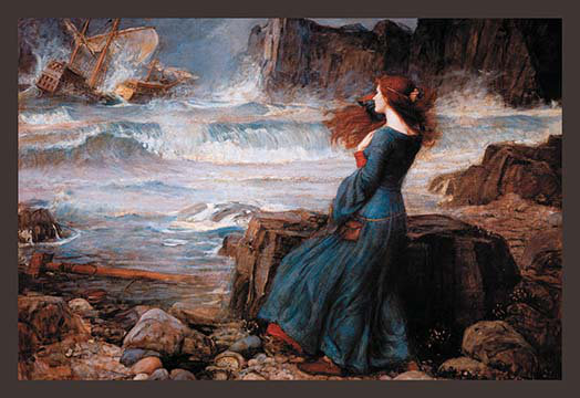 Buyenlarge Miranda And The Tempest By John William Waterhouse