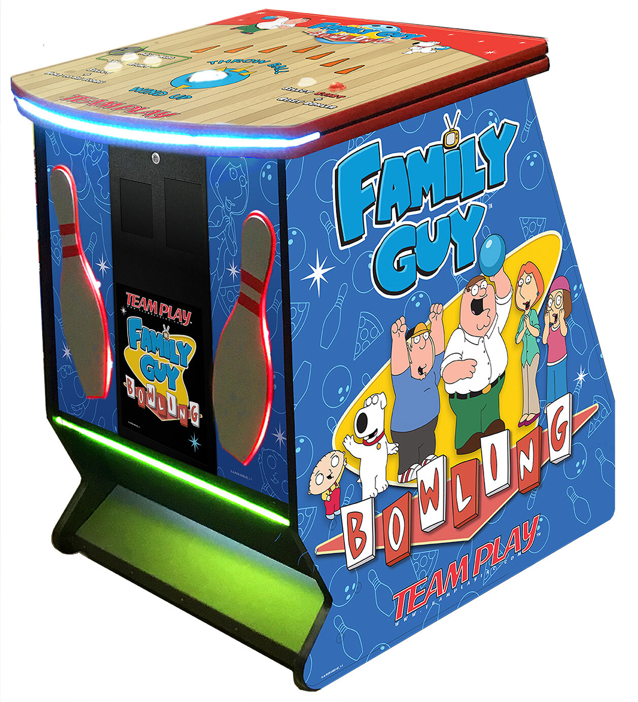 Team Play Inc Family Guy Bowling Pedestal Arcade Game Wayfair