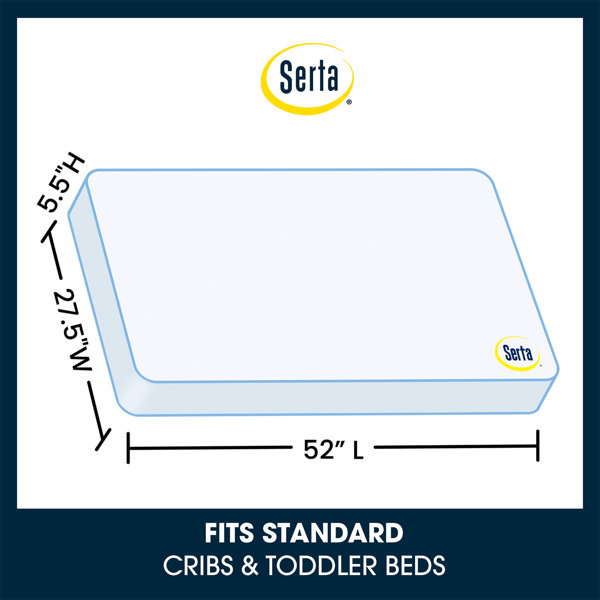 Serta Matelas De Lit De Bebe Standard A 2 Niveaux En Eau Et Commentaires Wayfair Ca