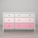 pink baby dresser