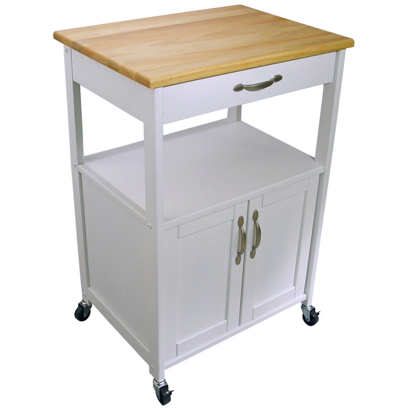 August Grove Allie Kitchen Cart With Wood Top Reviews Wayfair August Grove Allie Kitchen Cart With