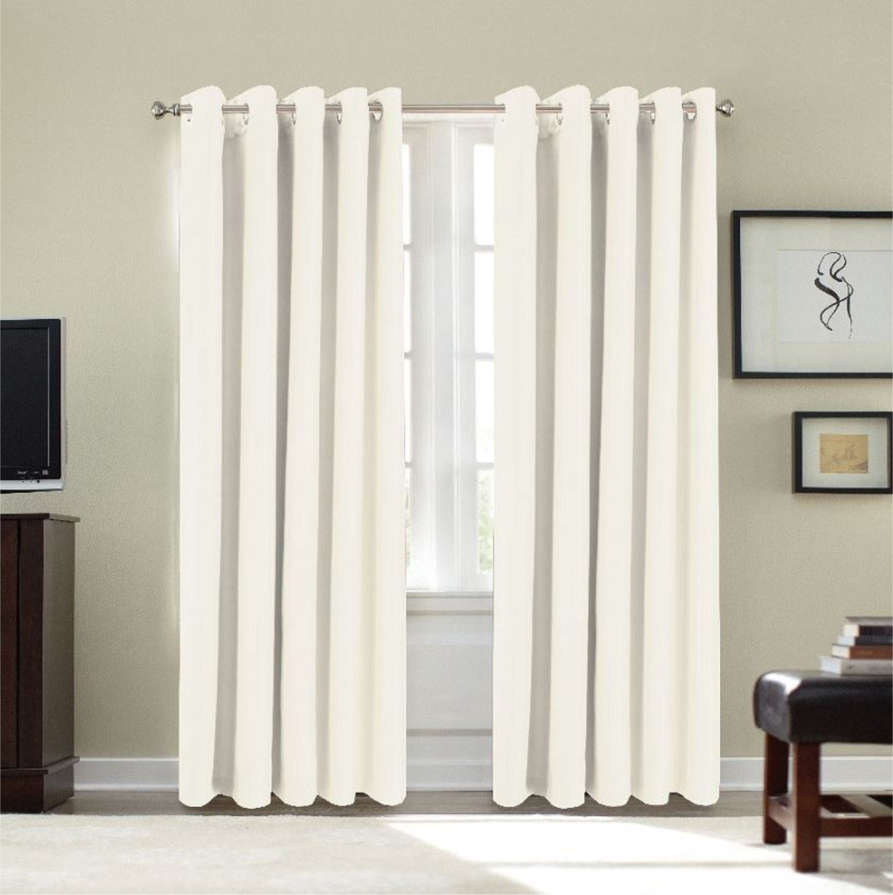 Marlow Home Co Dahlke Eyelet Semi Sheer Curtains Wayfair Co Uk
