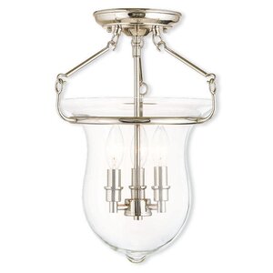 Brentwood 3-Light Semi-Flush Mount