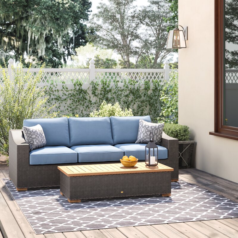 La Z Boy Outdoor New Boston Rattan Sofa Seating Group Wayfair