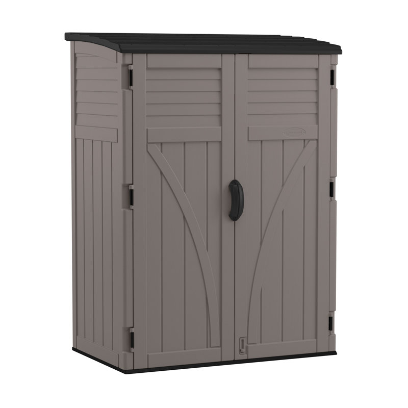 Suncast Outdoor 4 Ft W X 2 Ft D Plastic Vertical Tool Shed