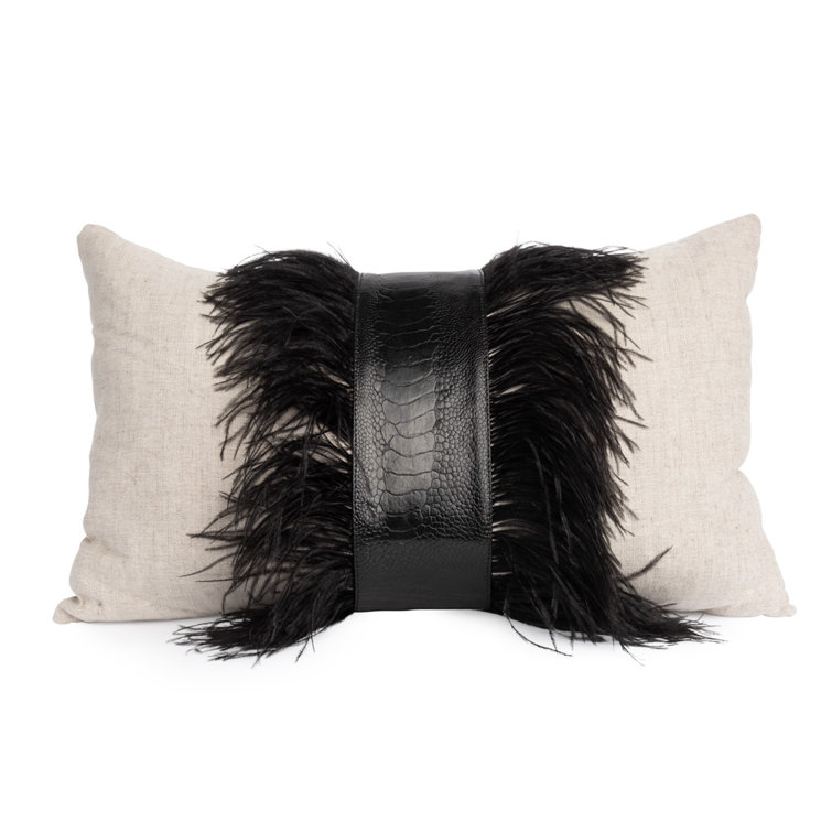 ostrich feather pillow