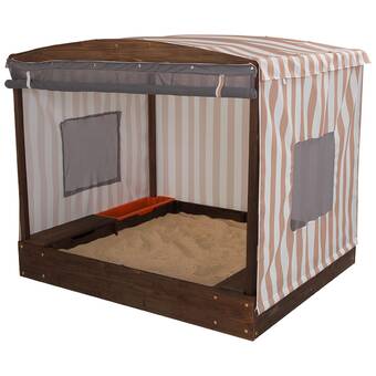 exaco maxi sandbox with protective canopy