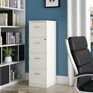 tall white filing cabinet