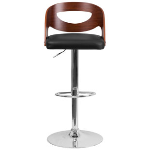 Go to store & view more images Wrought Studio Evan Adjustable Height Swivel Bar Stool