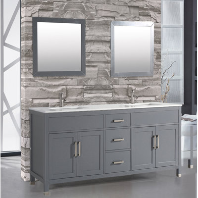 Denault 84 Double Sink Bathroom Vanity Set Brayden Studio