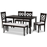 Commercial Use Dining Table With Chair And Bench Kitchen Dining Room Sets You Ll Love In 2021 Wayfair