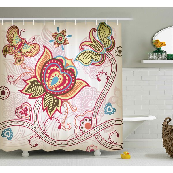 Asian carp and dragon Shower Curtain Bathroom Decor Fabric /& 12hooks 71/"