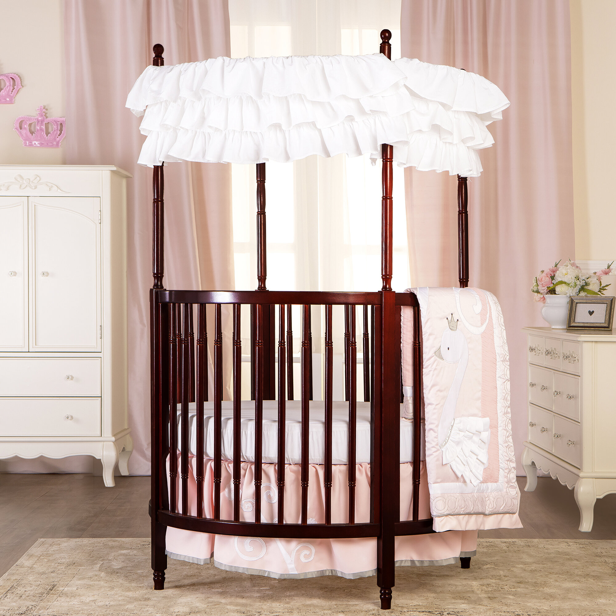 round princess crib