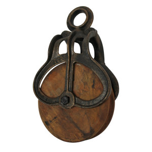 Vintage Wheel Farm Pulley