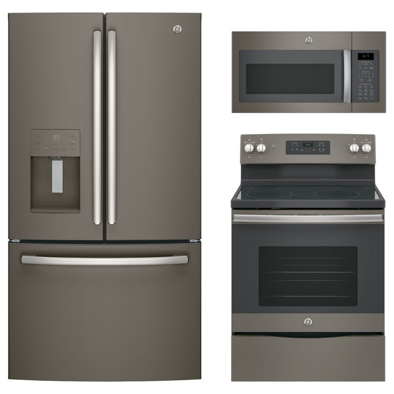 GE Appliances 3 Piece Kitchen Package with French Door ...
